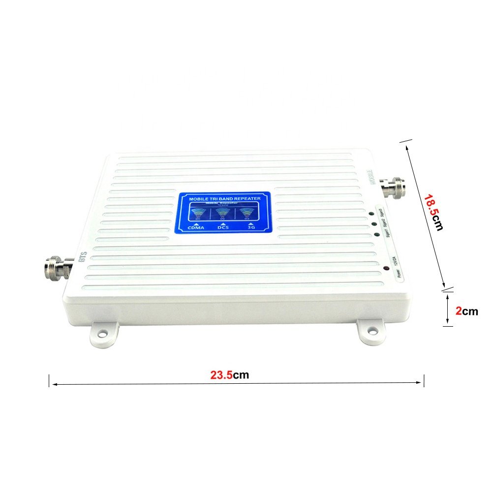 Promotion Hot sale 850mhz 1800mhz 2100mhz cell phone signal booster gsm signal booster for 2G 3G 4G network booster
